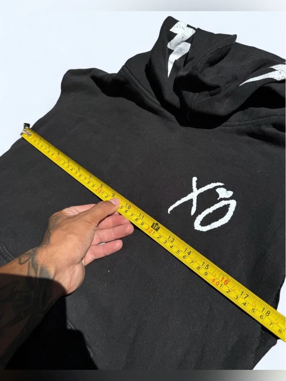 The Weeknd XO Sleeveless Hoodie Black Pullover Vest Size M